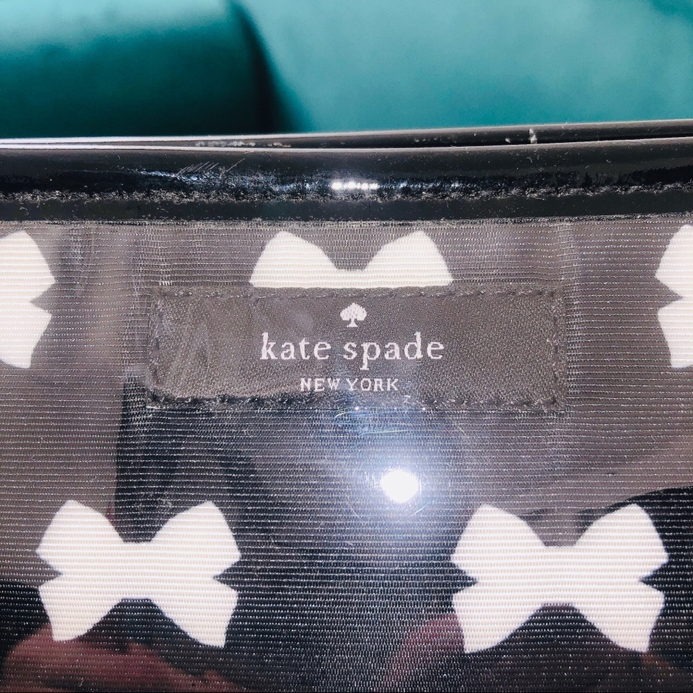 Kate Spade bows Heddy cosmetic pouch makeup bag